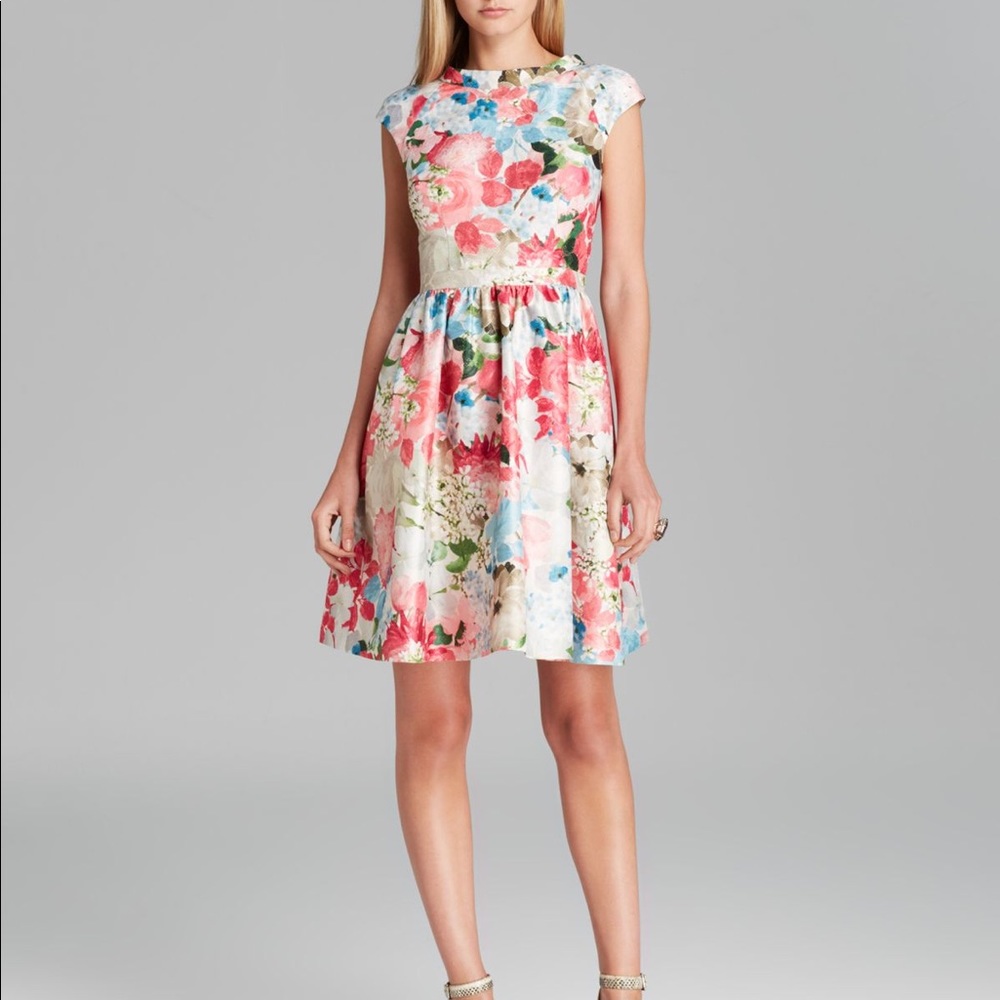 Cynthia Steffe boatneck cocktail dress.